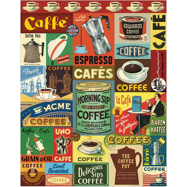 Coffee Vintage Puzzle Cavallini Papers Puzzles