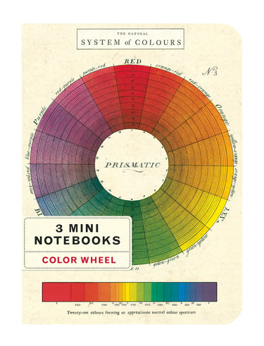 Color Wheel Mini Notebooks Set/3 Cavallini Papers Books & Journals