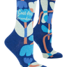 Cool Ass Grandma Ladies Socks Blue Q Clothing