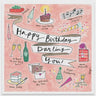 Darling You Birthday Card (Glittered) Curly Girl Designs Cards
