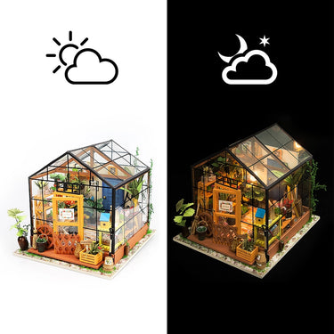 DIY Miniature Dollhouse Kit: Cathy's Flower House Hands Craft Us Inc Fun Stuff