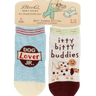 Dog Lover/Itty Bitty Baby Socks Blue Q Baby