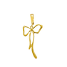 Elongated Bow Charm - Gold Charm ERA Jewelry