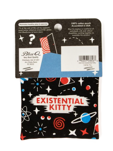 Existential Kitty Catnip Toy Blue Q Pet