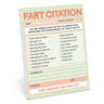 Fart Citation Nifty Note Pad Knock Knock Paper Goods