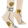Friendly Bitch Ladies Socks Blue Q Clothing