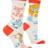 High On Life Ladies Socks Blue Q Clothing