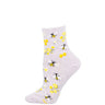 Honey Bee Floral Socks Socksmith Clothing
