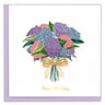 Hydrangea Bouquet Quilling Card Quilling Card LLC Cards