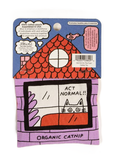 It's The Fuzz Catnip Toy Blue Q Pet