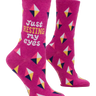 Just Resting My Eyes Ladies Socks Blue Q Clothing