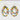 Kaleidoscope Double Ellipse Earrings World Finds Jewelry