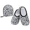 Ladies Snoozies Slippers - Black & White Dog Snoozies Clothing