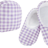 Ladies Snoozies Slippers - Purple Gingham Snoozies Accessories
