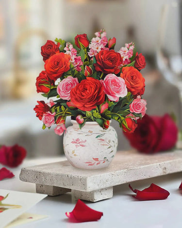 Mini Blooming Roses Freshcut Paper Bouquet FreshCut Paper Paper Goods