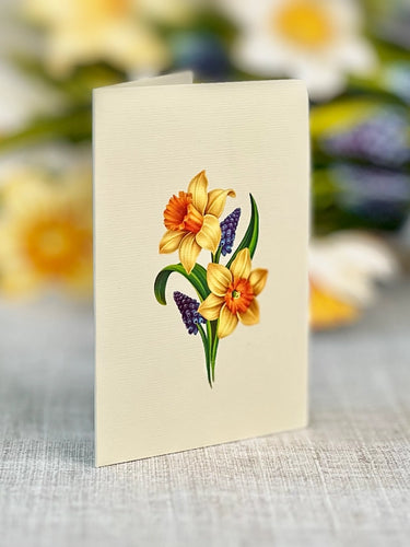Mini English Daffodils Freshcut Paper Bouquet FreshCut Paper Paper Goods