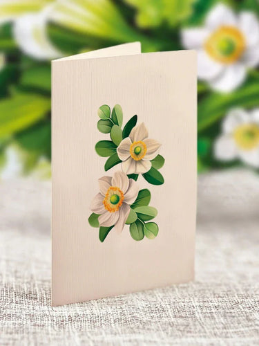 Mini Ivory & Sage FreshCut Paper Bouquet FreshCut Paper Cards