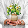 Mini Ivory & Sage FreshCut Paper Bouquet FreshCut Paper Cards