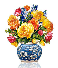 Mini Sorbet Roses FreshCut Paper Bouquet FreshCut Paper Cards