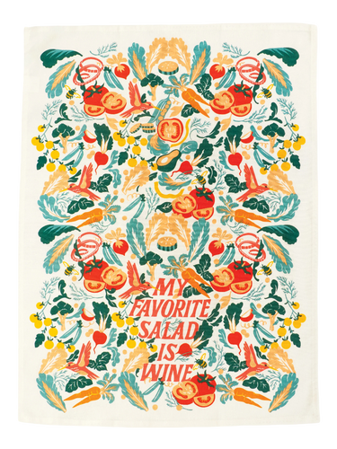 My Favorite Salad Dish Towel Blue Q Household Stuff