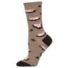 Pig Out Socks - Brown Heather Socksmith Clothing