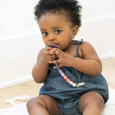 Pink Multi Pacifier Clip Bella Tunno Baby