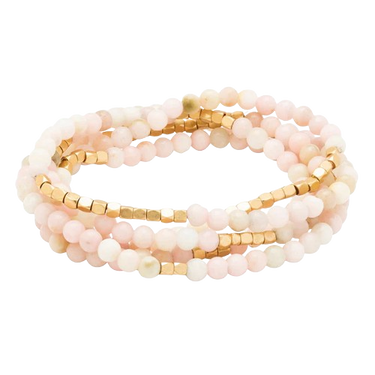 Stone Wrap Bracelet/Necklace - Pink Opal/Stone of Renewal Scout Curated Wears Jewelry