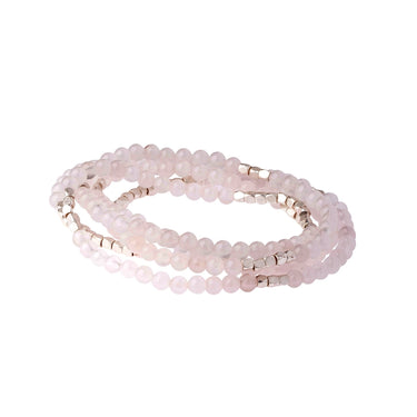 Stone Wrap Bracelet/Necklace - Rose Quartz Scout Curated Wears Jewelry