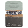 Stone Wrap Bracelet/Necklace - Sodalite/Silver Scout Curated Wears Jewelry