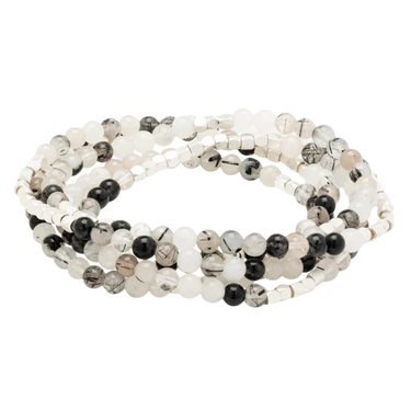 Stone Wrap Bracelet/Necklace - Tourmalinated Quartz Scout Curated Wears Jewelry