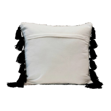 Tufted Pillow w/Tassels Creative Co-Op Pillows