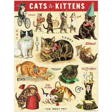 Vintage Cats Mini Puzzle Cavallini Papers Puzzles
