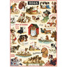 Vintage Dogs 2 Art Paper Cavallini Papers Wall Decor