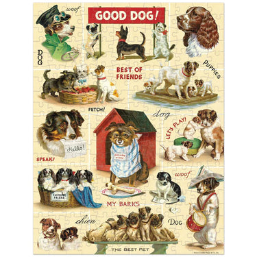 Vintage Dogs Mini Puzzle Cavallini Papers Puzzles