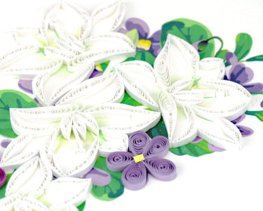 With Sympathy Flowers Quilling Card Quilling Card LLC Cards