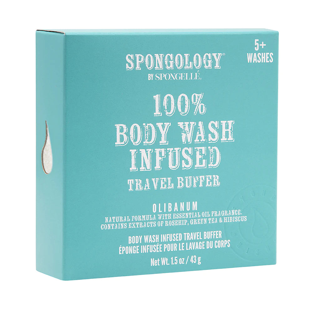 Body Wash Infused Travel Buffer - Olibanum