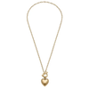 Edie Puffed Heart Gold Necklace