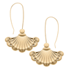 Ines French Fan Statement Earrings