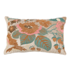 14&quot; Flowered Cotton Velvet Pillow