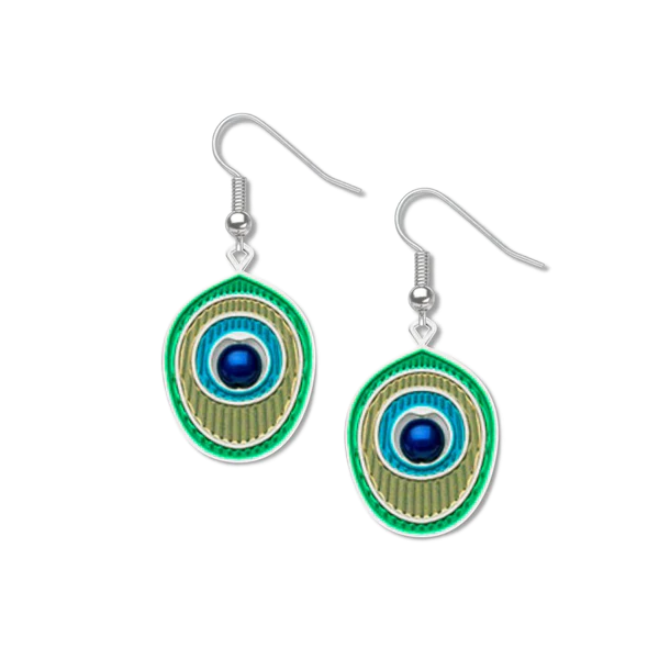 Peacock Feather Earrings