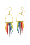 Rainbow Horseshoe Earrings