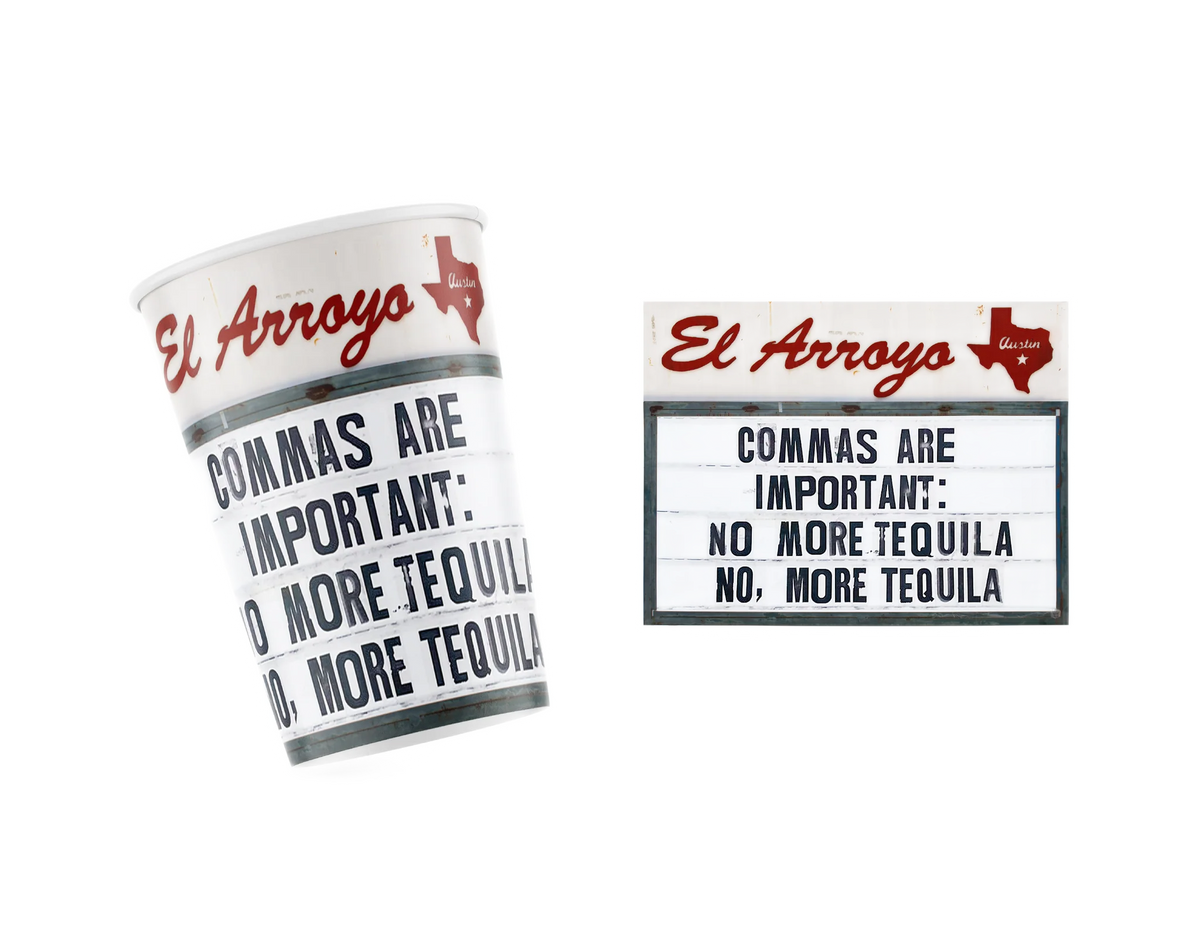 Party Cups - Commas Are Important