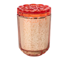 Blood Orange Dahlia Flourish Glass Candle