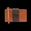 Camryn Color Block Crossbody Wallet - Burnt Orange/Dark Oak