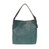 Teal-ish Hobo Bag w/Coffee Handle