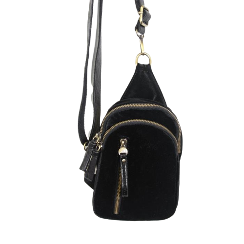 Skyler Sling Bag - Black Velvet