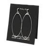 Sterling Silver X-Large Oval Earrings - ER280