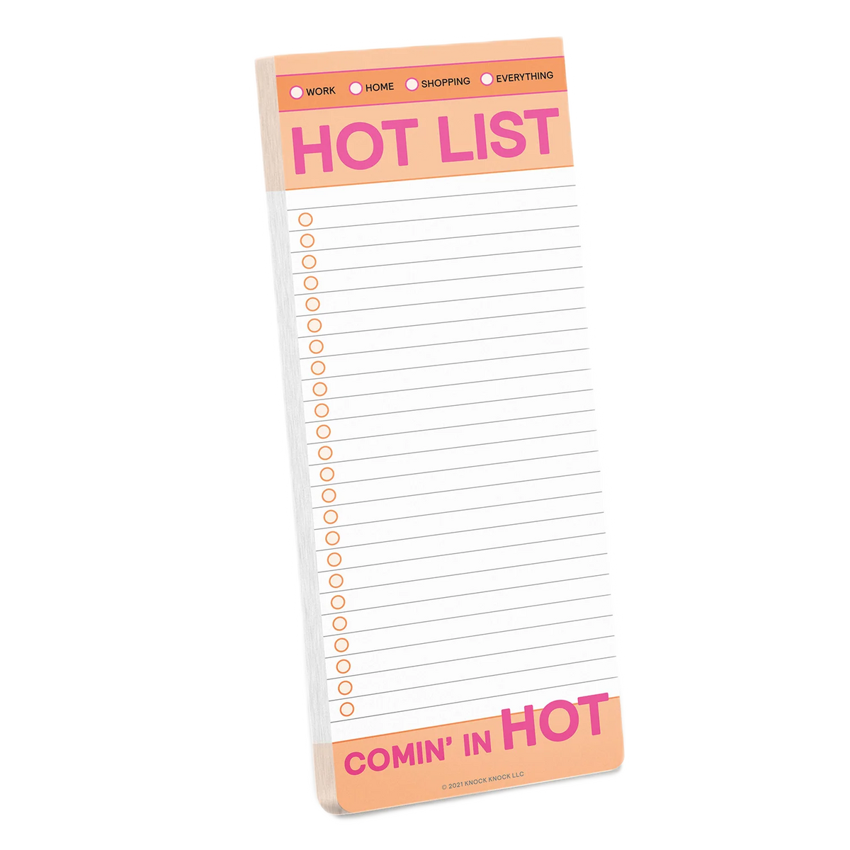 Hot List Make-A-List Pad