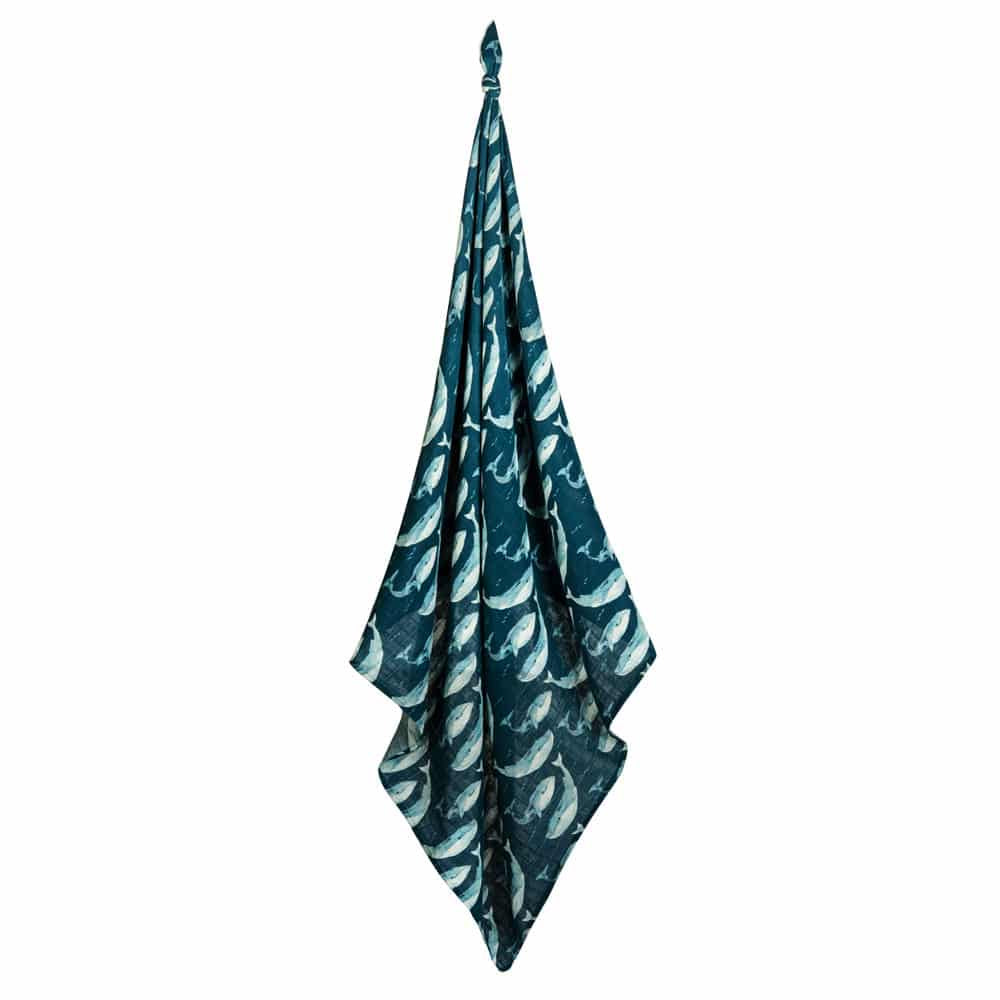 Blue Whale Swaddle Blanket