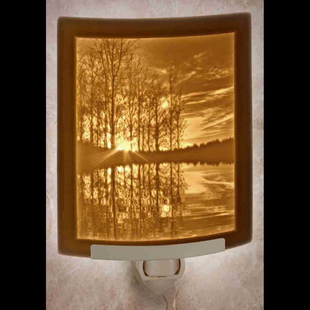 Curved Night Light - Lakeshore Sunset